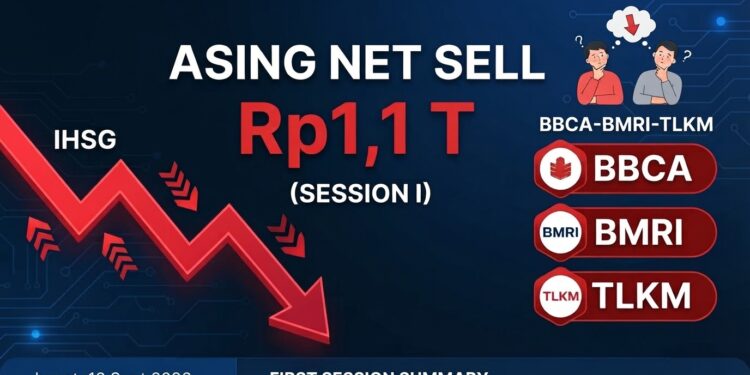 ASING NET SELL Rp1,1 T