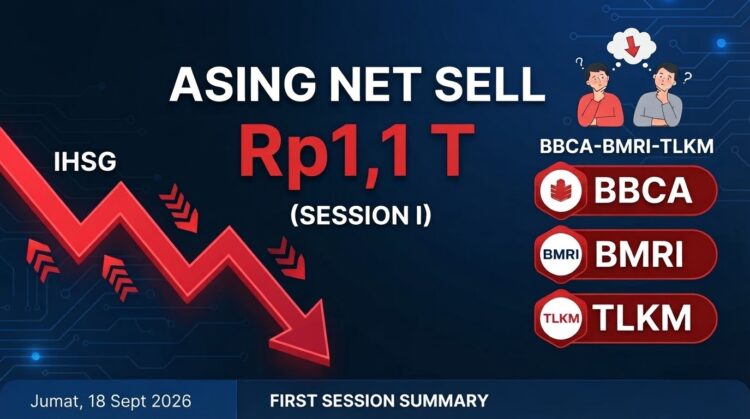 ASING NET SELL Rp1,1 T
